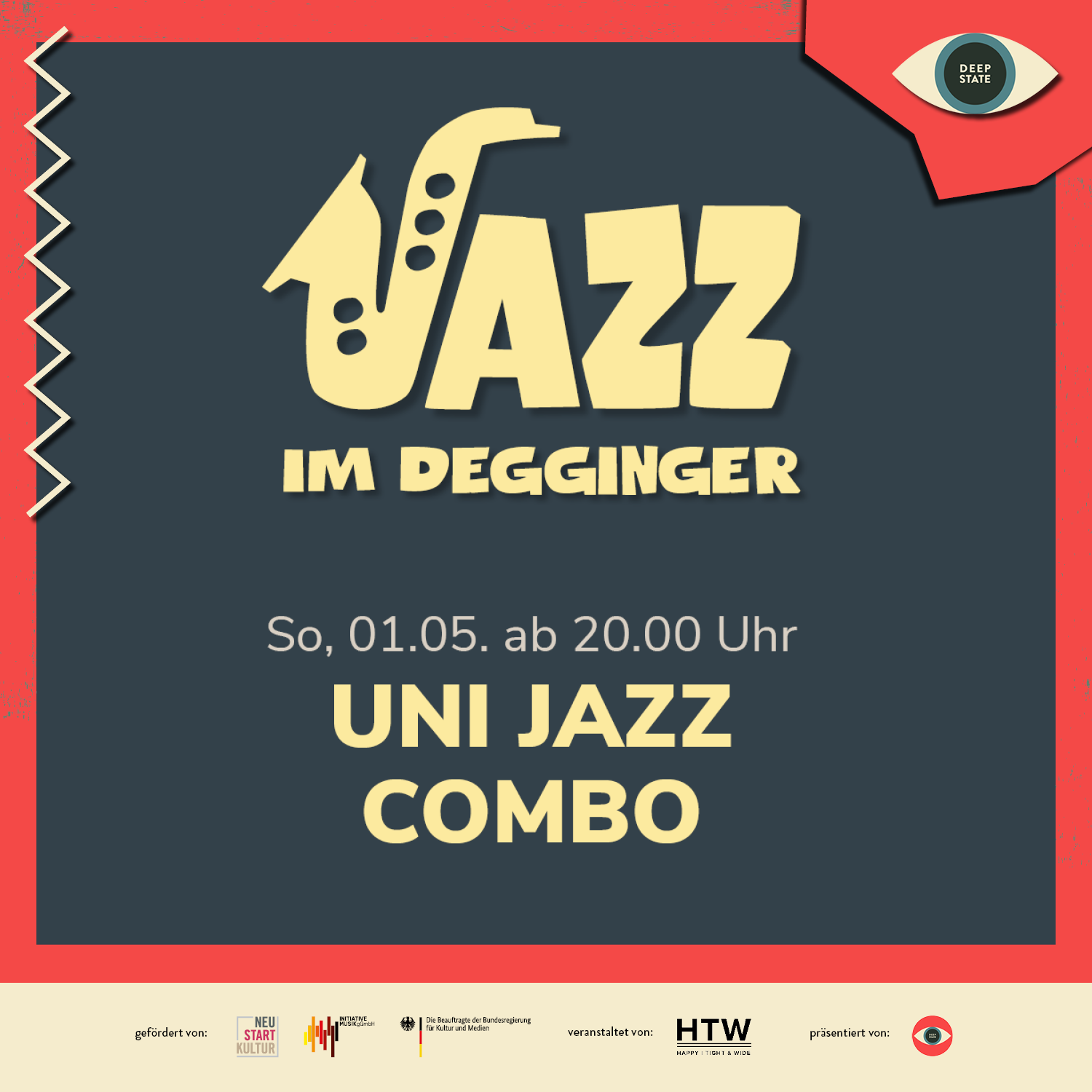 Uni Jazz Combo - am 01.05.22 im Degginger live bei freiem Eintritt auf der Bühne